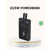 Powerbank Hızlı Şarj 10000 Mah Dahili Kablo
