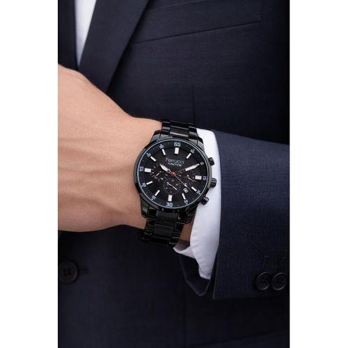 Ferrucci İç Fonksiyonları Aktif 30 Mt Suya Dayanıklı Çelik Kordonlu Erkek Kol Saati EFR.13299.M3