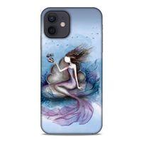 Y.Liva-2020 (Deniz Kızı) Apple iPhone 12 Kılıf Silikon Kapak Desenli
