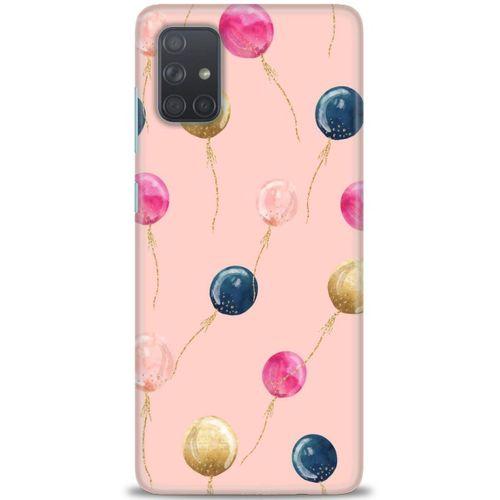 Samsung Galaxy A51 Kılıf HD Baskılı Kılıf - Uçan Balonlar + Tam Ekran Koruyucu