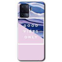 Oppo Reno 5 Lite Kılıf Baskılı Arka Kapak - Good Vibes +Tam Ekran Koruyucu