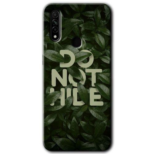 Oppo A31 Kılıf Kapak - Do Not Hide +Hayalet Ekran Yandan Gözükmez