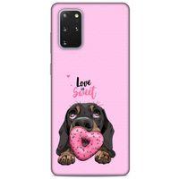 Animax Dachshund Donut Samsung Galaxy S20 Plus Kılıf Desenli Silikon