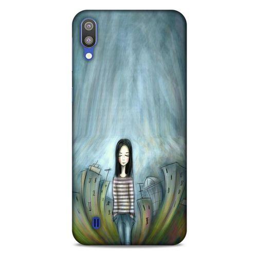 Samsung Galaxy M10 Kılıf Depresyon (22) Tam Koruma Kılıfı Fuşya Bordo