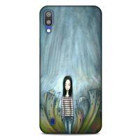 Samsung Galaxy M10 Kılıf Depresyon (22) Tam Koruma Kılıfı Fuşya Bordo