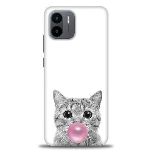 Xiaomi Redmi A1 Kılıf HD Baskılı Kılıf - Cat + Tam Ekran Koruyucu