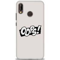 Huawei P20 Lite Kılıf HD Baskılı Kılıf - Oops! + Tam Ekran Koruyucu