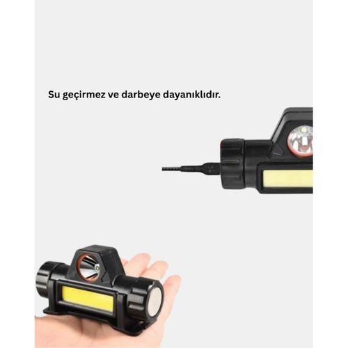 Profesyonel Şarjlı Led Kafa Lambası – Uzun Mesafe + Ortam Aydınlatması