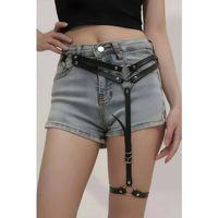 Seksi Deri Tek Bacaklı Jartiyer Harness - Brf930