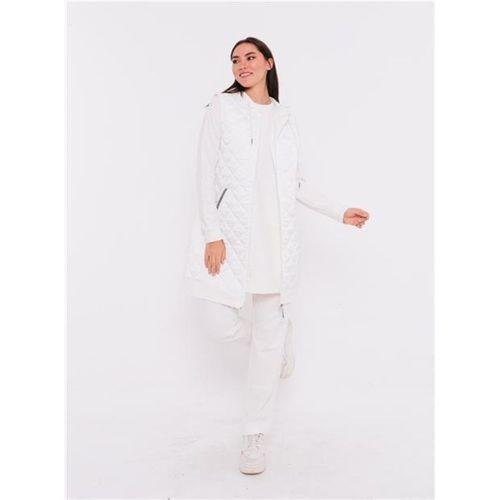 Minimal Kapitoneli Yelekli Spor Üçlü Takım - 70060.023 - Krem