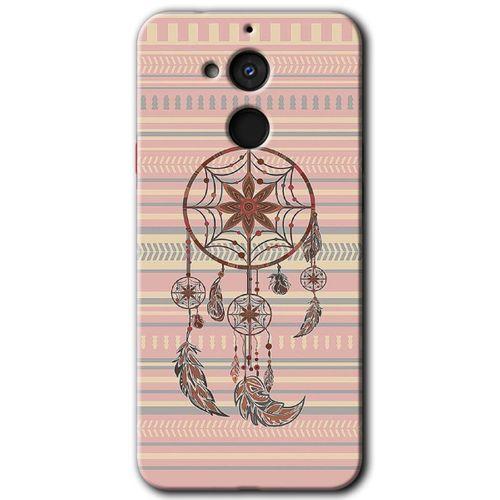 General Mobile GM 8 Kılıf HD Desen Baskılı Arka Kapak + Temperli Cam - Mandala Retro