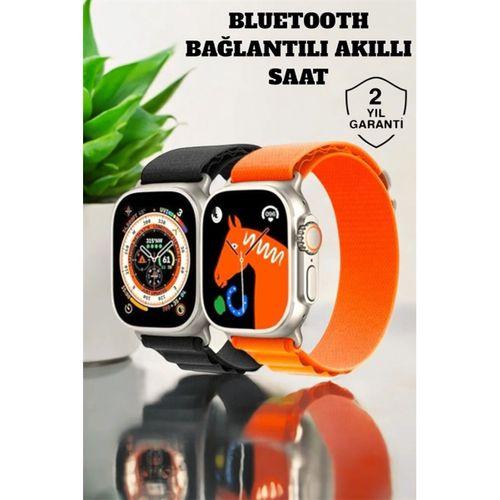 Bluetooth Bağlantılı 49mm Dokunmatik Akıllı Saat Sağlık Ve Spor Takip Özellikli
