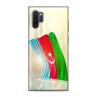 Samsung Galaxy Note 10 Plus Uyumlu Kılıf Azarbaijan (7) Telefon Kılıfı Gökyüzü Bayrak
