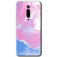Xiaomi Mi 9T HD Baskılı Kılıf + 9D Tam Ekran Koruyucu - Liquid Lekeler Art