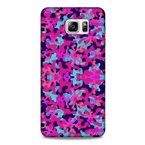 Samsung Galaxy Note 5 Uyumlu Kılıf Pembe Delisi (33) Hybrid Kılıf Kamuflaj