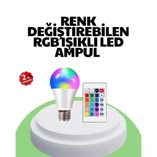 2025 Rgb Led Ampul Uzaktan Kumandalı Renkli Işık A Kalite