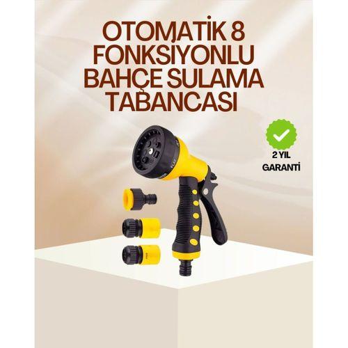 8 Fonksiyonlu Bahçe Sulama Tabancası Seti Çok Amaçlı Hortum Ucu
