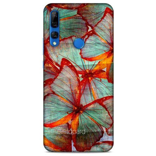 Huawei Y9 Prime 2019 Kılıf Kelebek Etkisi (31) TPU Kılıf Kırmızı Yeşil