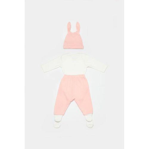 Bibaby Biorganic Bunny 3'Lü Bebek Takım 73326 Pembe