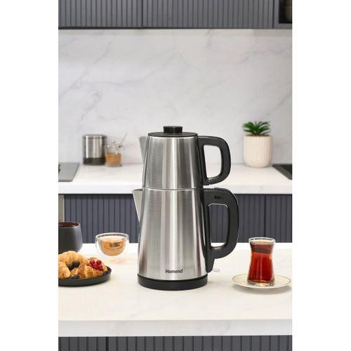 Homend Royaltea 1728h Su Isıtıcı & Çay Makinesi Inox