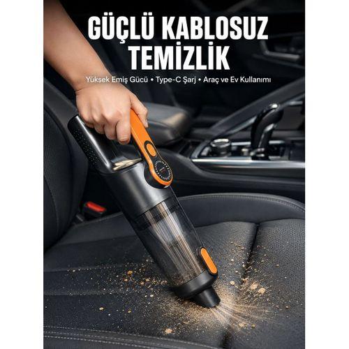 Kompakt Kablosuz Süpürge Güçlü Çekiş Ve Düşük Ses Seviyesi
