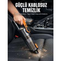 Kompakt Kablosuz Süpürge Güçlü Çekiş Ve Düşük Ses Seviyesi