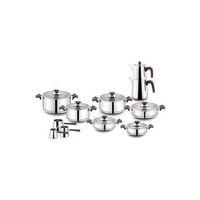 Aryıldız King Purple Mor İdeal Cam Kapak 20 Parça Çelik Çeyiz Seti