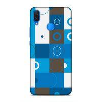 Huawei Psmart 2019 Uyumlu Kılıf Insomnia (27) Tasarımlı Kılıf Mavi Beyaz