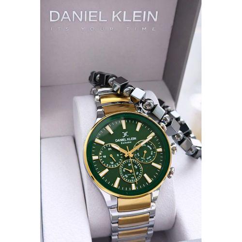 Daniel Klein Erkek Kol Saati 30 Metre Suya Dayanıklı Çelik Kordon + Bileklik Hediyeli VS.BLKT.0845