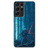 Samsung Galaxy S21 Ultra Kılıf HD Desen Baskılı Arka Kapak + Temperli Cam - Jedi