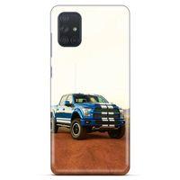 Lopard Samsung Galaxy M51 Uyumlu Kılıf PickUpX (27) Tasarımlı Kılıf Gece Mavi