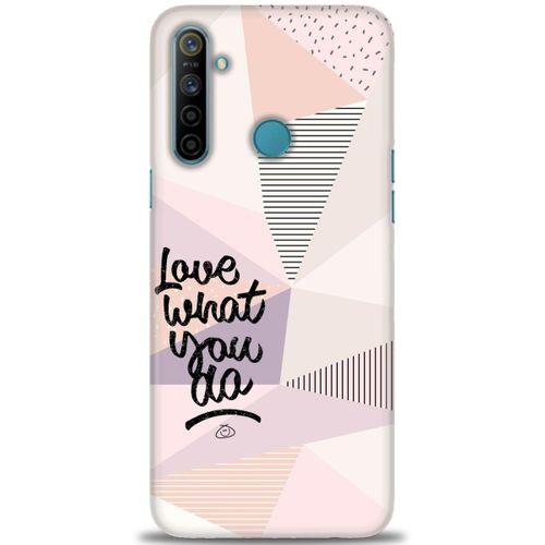Realme C3 Kılıf HD Baskılı Kılıf - What You Do + Tam Ekran Koruyucu
