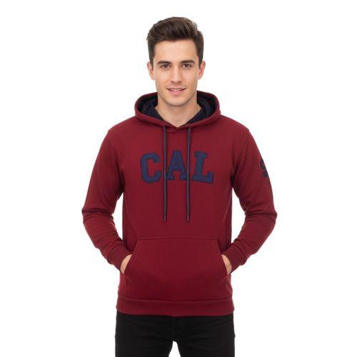Erkek Bordo Kapüşonlu Sweatshirt Cal BGL-ST02286