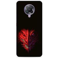 Xiaomi Poco F2 Pro Kılıf Dragons (16) Kalın Kılıf Kırmızı King Ejderha