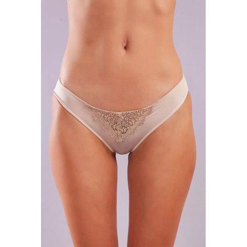 Golshan Garland Mini Slip, Kadın Güpürlü Ten Külot