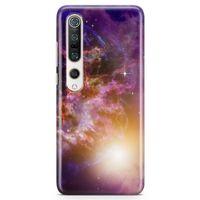 Xiaomi Mi 10 Pro Kılıf Mor Galaksi Arka Kapak Koruma Desenli Full Koruyucu