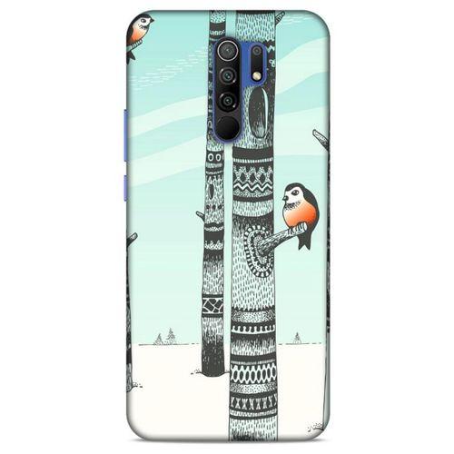 Xiaomi Redmi 9 Kılıf Snowix (20) Koruyucu Kılıf Yeşil Siyah