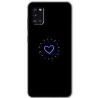 MRCİLETİSİM Samsung Galaxy A31 Kılıf Baskılı Kapak - Heart Strokes +Tam Kaplayan Mat Seramik