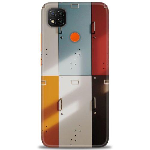 Xiaomi Redmi 9C Kılıf HD Baskılı Kılıf - Renkli Kapılar + Tam Ekran Koruyucu