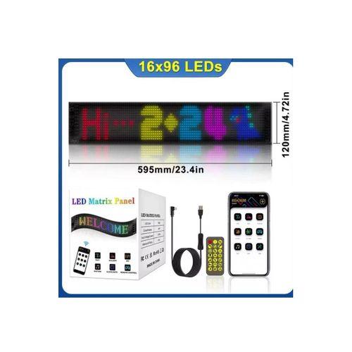 Led Matrix Bluetooth Bağlantılı Araç Camına Uygun Pixsel Görünümlü 16x96 Pixel