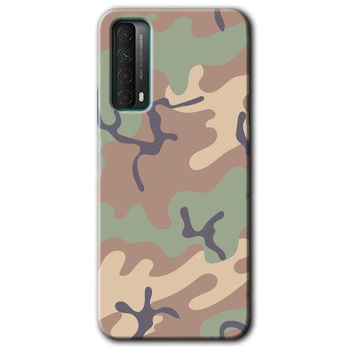 Huawei P Smart 2021 Kılıf Baskılı Kapak - Flamingo + 5D Tam Kaplayan Cam