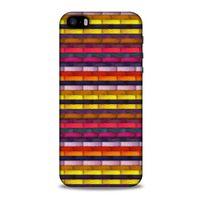 Apple Iphone 5S Kılıf Patchwork (42) Rugged Armor Kılıf Karışık Renkli