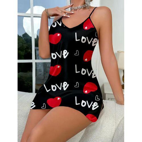 Love Desenli Saten