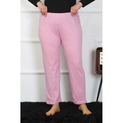 Kadın Büyük Beden Pembe Tek Alt Pijama