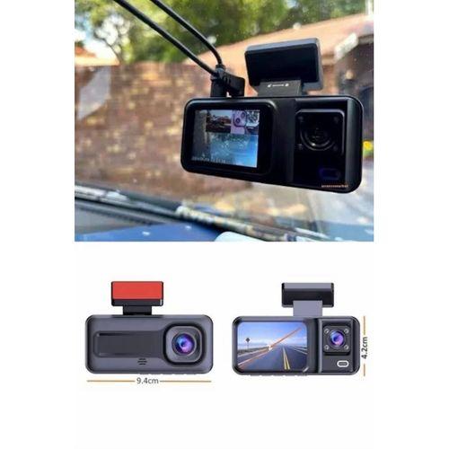 1080p 3 Lensli Wifi Araç İçi Kameralı Ekran Dvr Kaydedici Gece Görüşlü