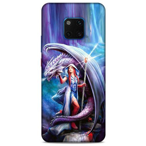 Huawei Mate 20 Pro Kılıf Dragons (31) TPU Kılıf Ejderha ve Sahibe