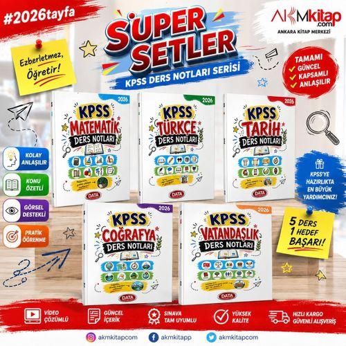 Data Yayınları 2026 KPSS Ders Notları Seti 5 Kitap
