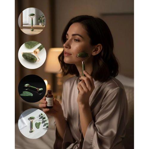 Yeşim Taşı Yüz Masaj Seti Şişlik Azaltıcı 2 Parça