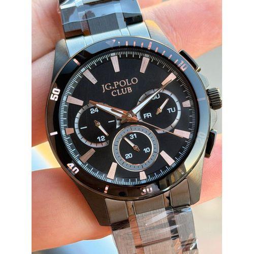 JG.Polo Club İtalyan Tasarım Bileklik Hediyeli Çelik Kordon 2 Yıl Garantili Erkek Kol Saati 04414.4