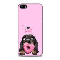 Animax Dachshund Donut Apple Iphone 5S Kılıf Desenli Silikon